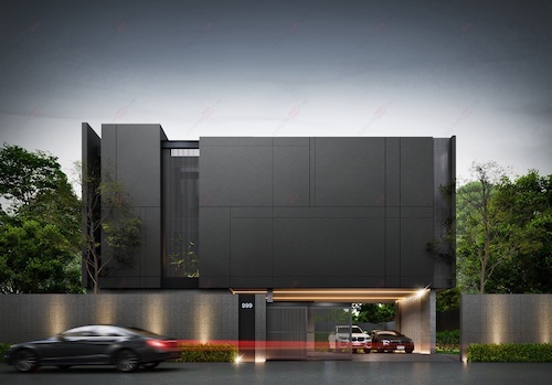 แบบบ้าน modern style, แบบบ้าน 3 ชั้น, แบบบ้านโมเดิร์น,ออกแบบบ้าน,