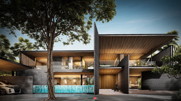 รับออกแบบ, แบบบ้าน ,modern style ,แบบบ้าน 2 ชั้น,BB-H2-74501.19(APRIL)