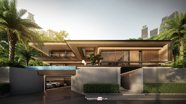 รับออกแบบ, แบบบ้าน ,modern style ,แบบบ้าน 3 ชั้น,BB-H3-88601.19(AUGUST)