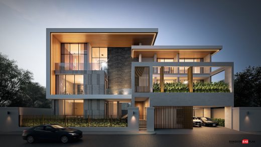 แบบบ้าน modern style, แบบบ้าน 3 ชั้น, แบบบ้านโมเดิร์น,ออกแบบบ้าน,